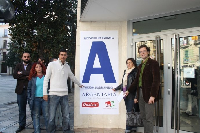 Acto De IU En Defensa De La Banca Pública
