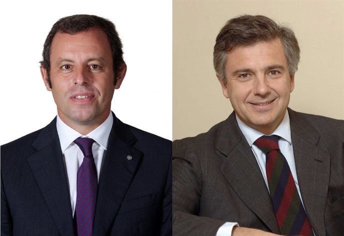 Sandro Rosell Y Juan Antonio Samaranch Jr.