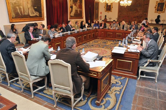 Un Instante Del Pleno De La Diputación De Este Jueves