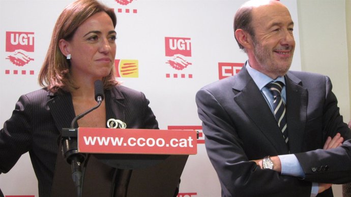 Carme Chacón Y Alfredo Pérez Rubalcaba (PSOE)