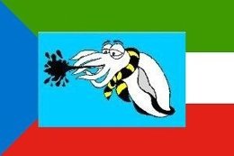 Logo Formado Con La Bandera De Guinea Y El Cachón De Los Scouts