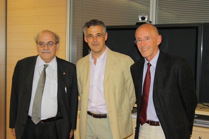 Andreu Mas-Colell, Luis Serrano Y Miguel Beato