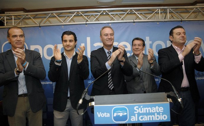 Alberto Fabra, Junto A Eduardo Dolón, Gerardo Camps Y Miguel Campoy