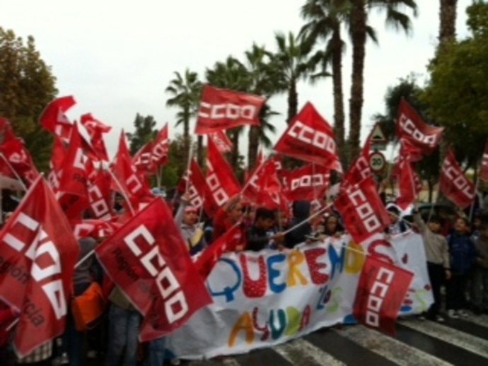 Movilización CP 'Los Rosales' -El Palmar