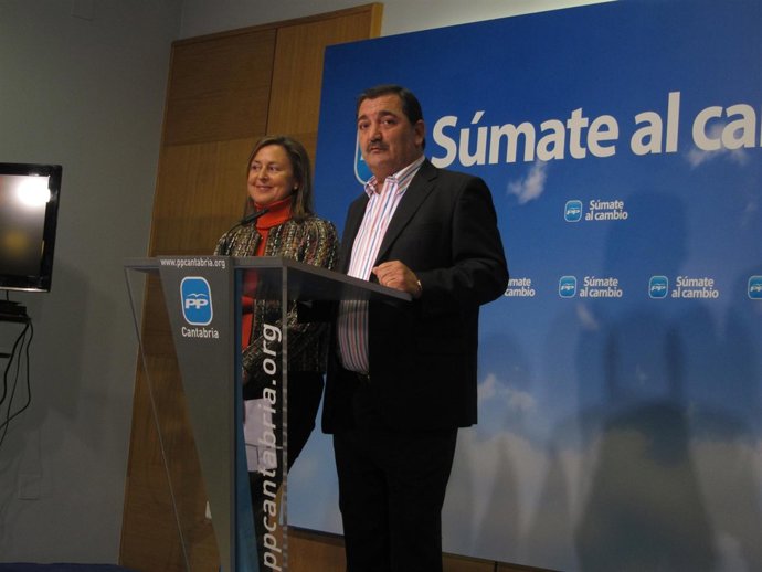 Candidatos PP cántabro a Congreso  y Senado, Ana Madrazo y Gonzalo Piñeiro