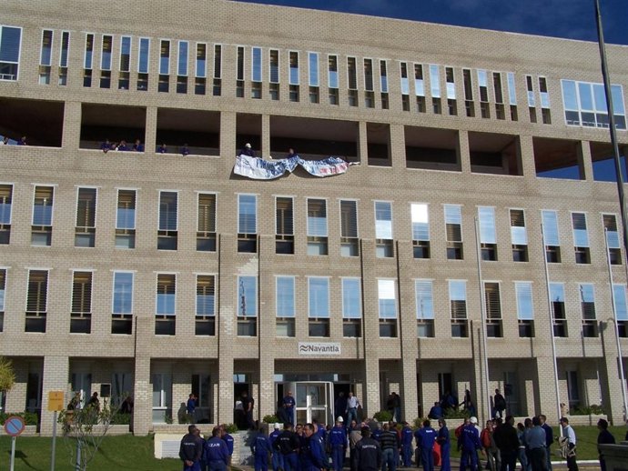 Protesta De Los Trabajadores De Navantia Puerto Real (Cádizi)