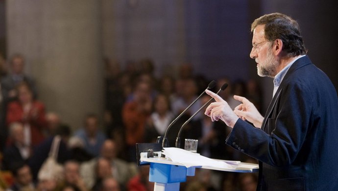 MARIANO RAJOY EN EL MITIN DE HUELVA