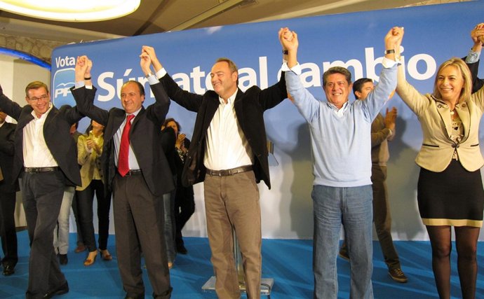 Alberto Fabra, En Un Momento Del Mitin De Cierre De Campaña En Alicante