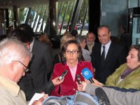 Rosa Aguilar pide votar al PSOE porque "garantiza la igualdad", frente al PP que "no cree en las mujeres"