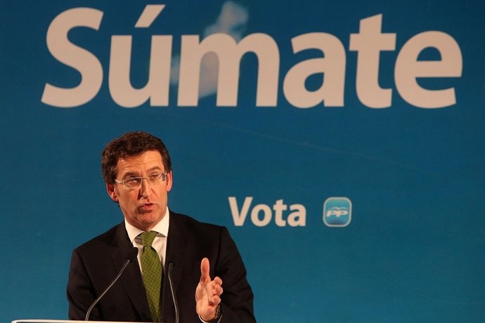 Feijóo En Un Mitin En A Coruña