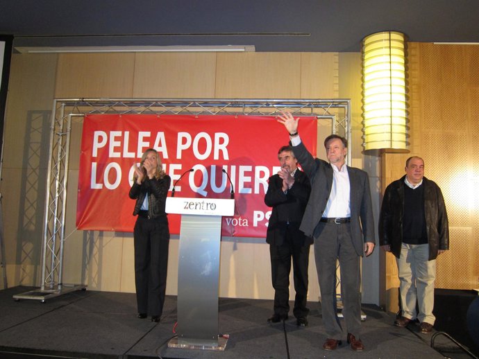 Marcelino Iglesias En El Acto De Cierre De Campaña