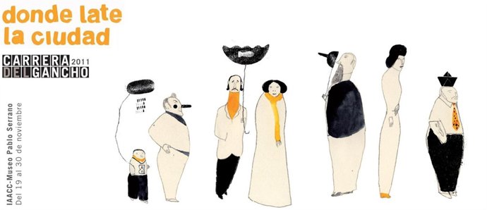 Cartel De La Exposición De La Carrera Del Gancho