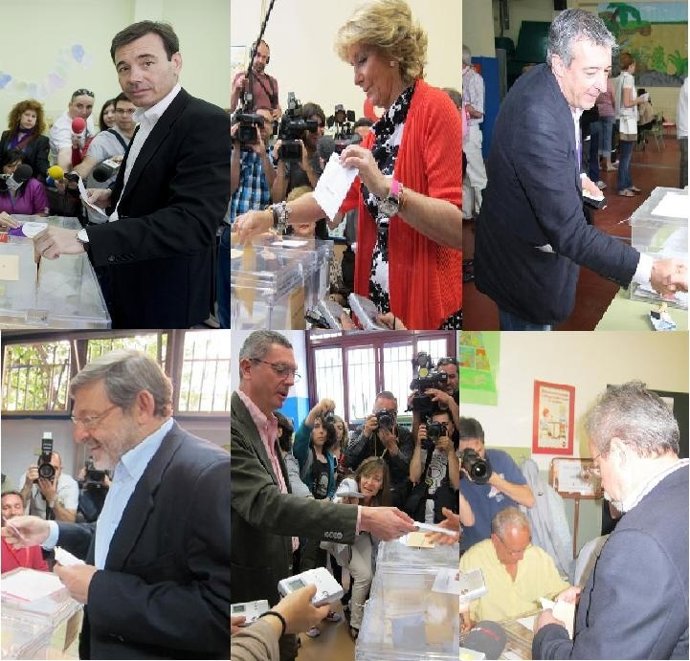 Los Políticos Madrileños Votando