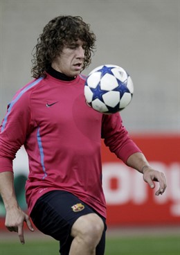 El capitán del FC Barcelona, Carles Puyol