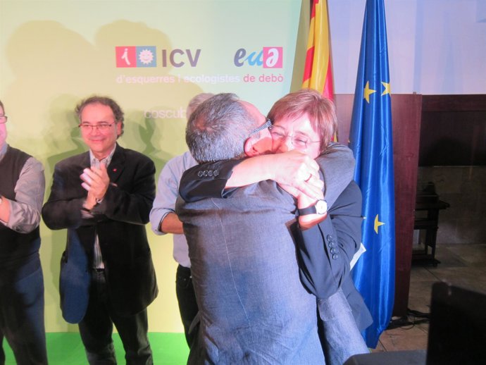 Joan Coscubiela Durante La Noche Electoral
