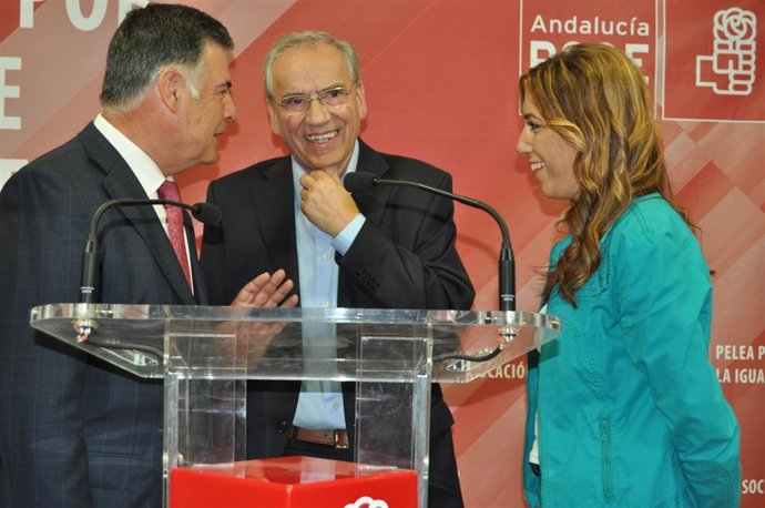 Alfonso Guerra Con Susana Díaz Y José Antonio Viera
