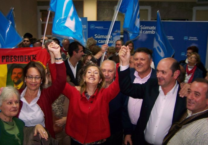 Celebración Del PP De Pontevedra Tras Los Resultados Electorales