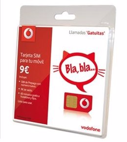 SIM Prepago Con Tarifas 'Gatuitas' De Vodafone