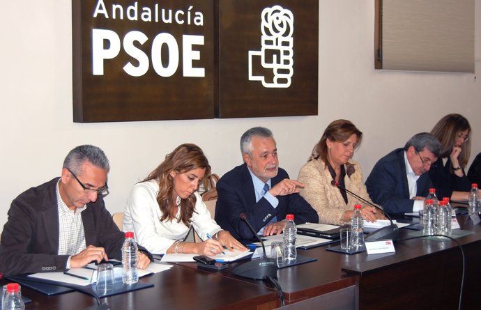 Griñán, Durante La Reunión De La Ejecutiva Del PSOE-A Para Valorar El 20N