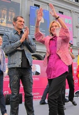 Toni Cantó En Un Acto Junto A La Líder De Upyd, Rosa Díez