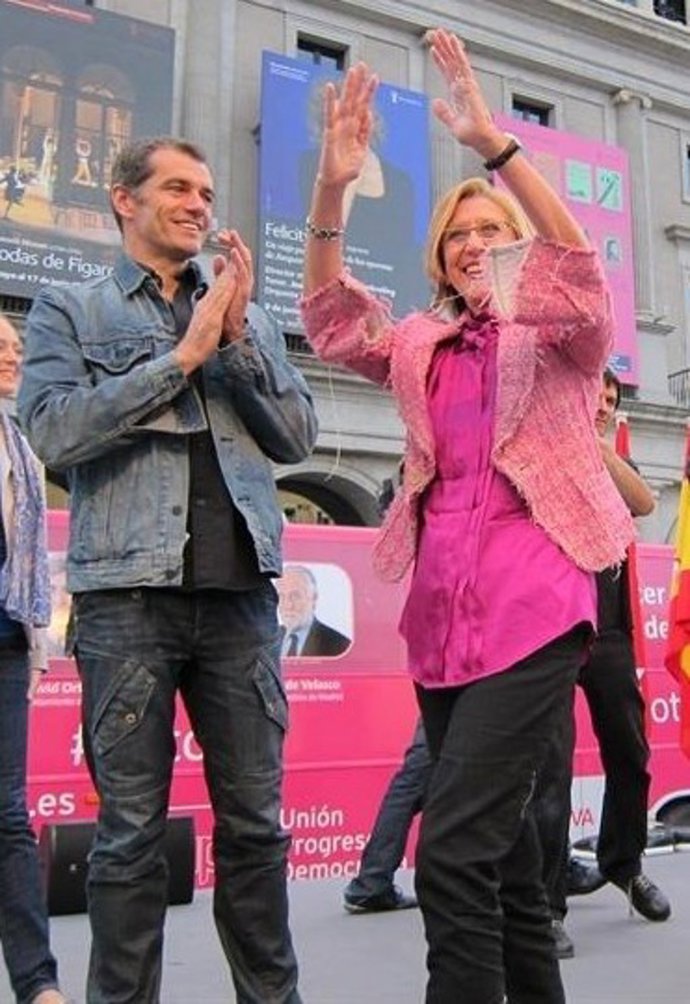 Toni Cantó En Un Acto Junto A La Líder De Upyd, Rosa Díez