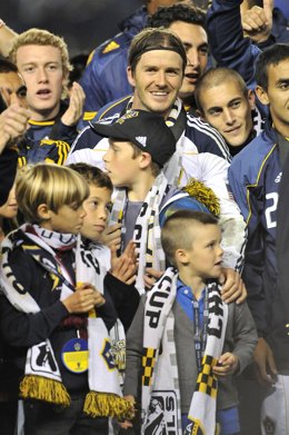 David Beckham Rodeado De Sus Hijos Termina Su Etapa En Los Angeles Galaxy 