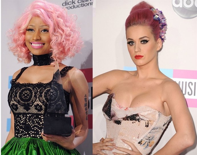 Montaje Nicki Minaj Y Katy Perry
