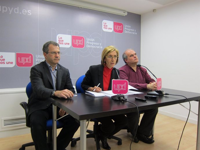 Rosa Díez, Carlos Martínez Gorriarán Y Álvaro Anchuelo, Diputados De Upyd