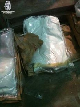 Cocaína Intervenida En Un Contenedor De Bananas En Marín.