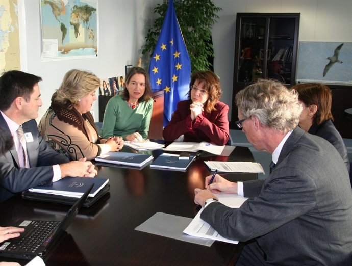 Clara Aguilera Y Maria Damanaki, Hoy En Bruselas