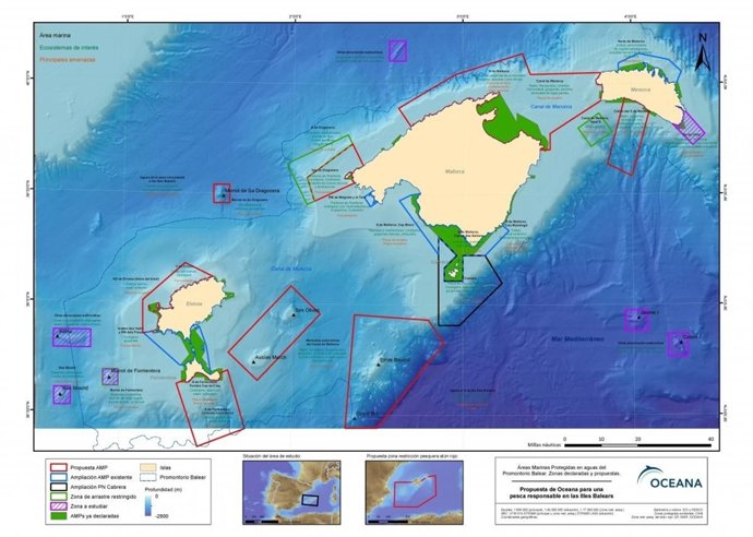 Áreas Protegidas Y Propuestas Por Oceana