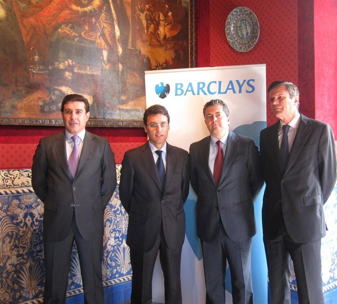El Presidnete Del FEGA Y Directivos De Barclays En La XVI Conferencia Agrícola