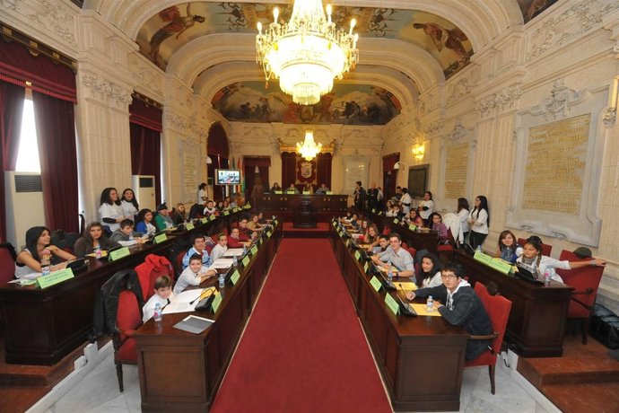 Pleno Infantil En El Ayuntamiento De Málaga