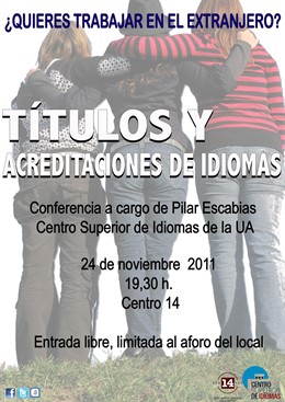 Imagen Del Cartel Que Informa Sobre Los Títulos De Idiomas