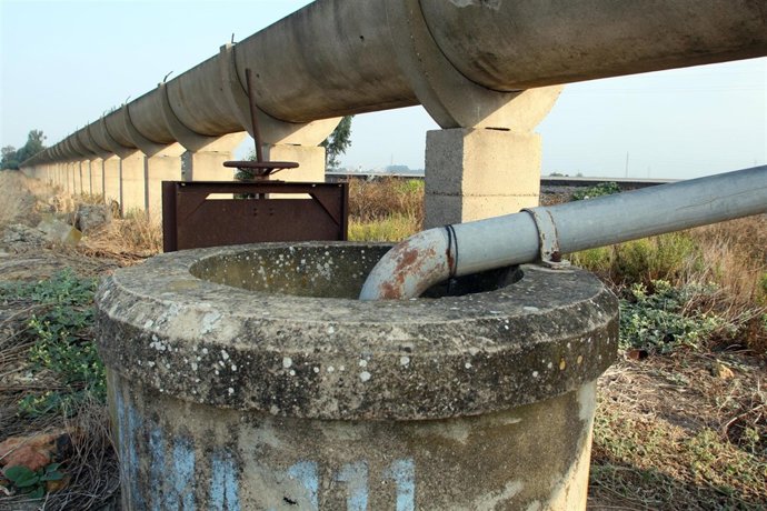Canal de riego en Andalucía