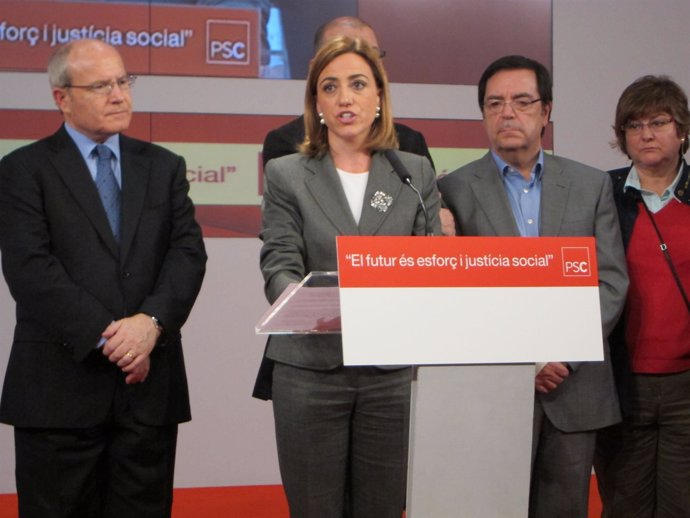 José Montilla, Carme Chacón, Joan Rangel, Isabel López, PSC