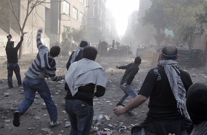Disturbios En Egipto, Plaza Tahrir