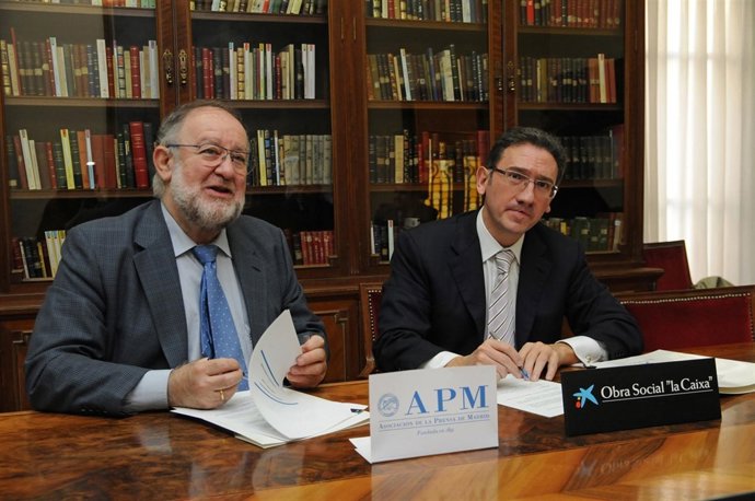 El Presidente De La APM Y El Director Ejecutivo De 'La Caixa' Firman El Acuerdo