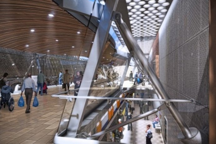 Estación Del Crossrail De Londres