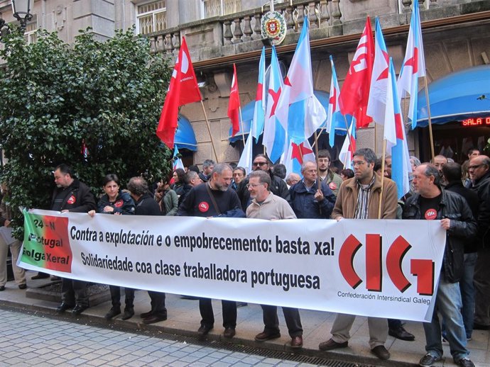 Concentracion de la CIG en Vigo