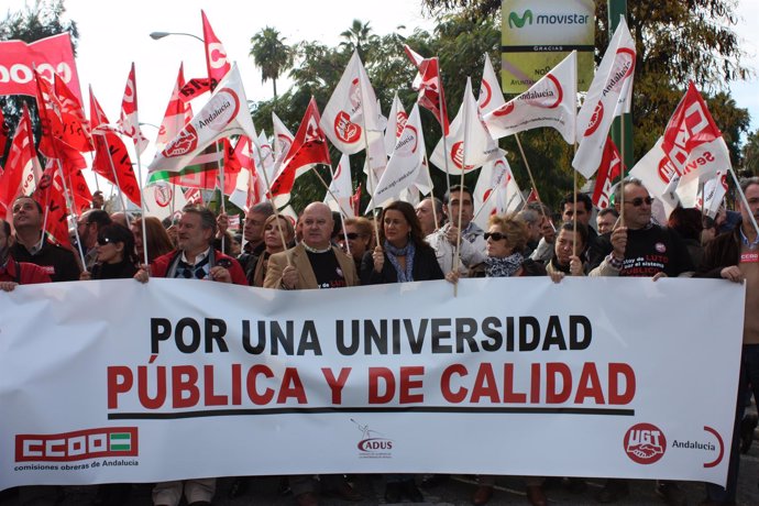 Concentración Este Miércoles Contra La Reforma De La Ley Andaluza De Universidad