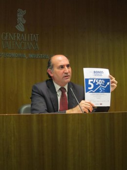 El Conseller De Economía, Enrique Verdeguer, Presenta La Emisión De Bonos.