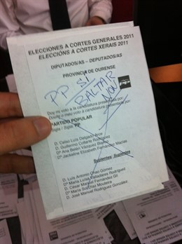 Voto Nulo, Baltar No, Papeleta CERA