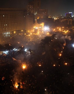 Manifestaciones En La Plaza Tahrir De Egipto
