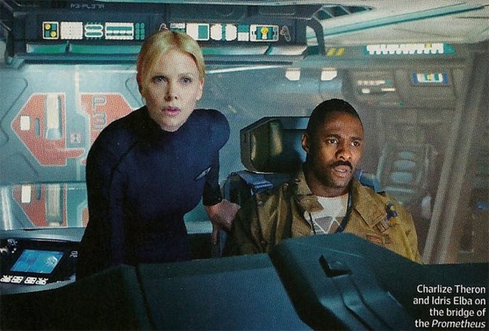 Imagen De Prometheus Con Charlize Thero E Idris Elba