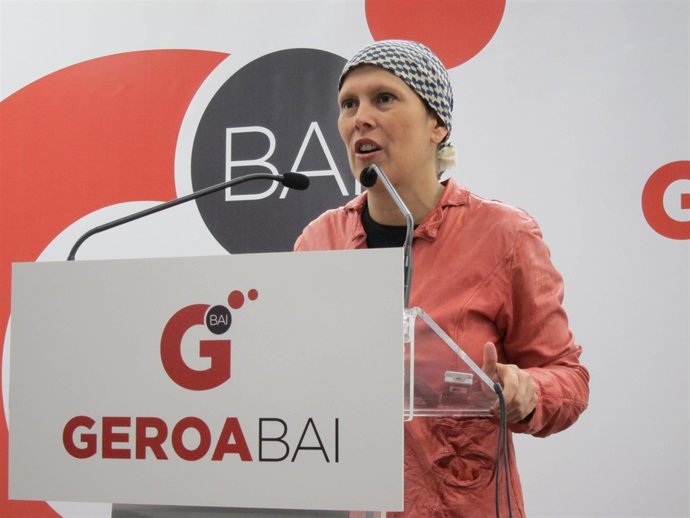 La Candidata Electa De Geroa Bai, Uxue Barkos.