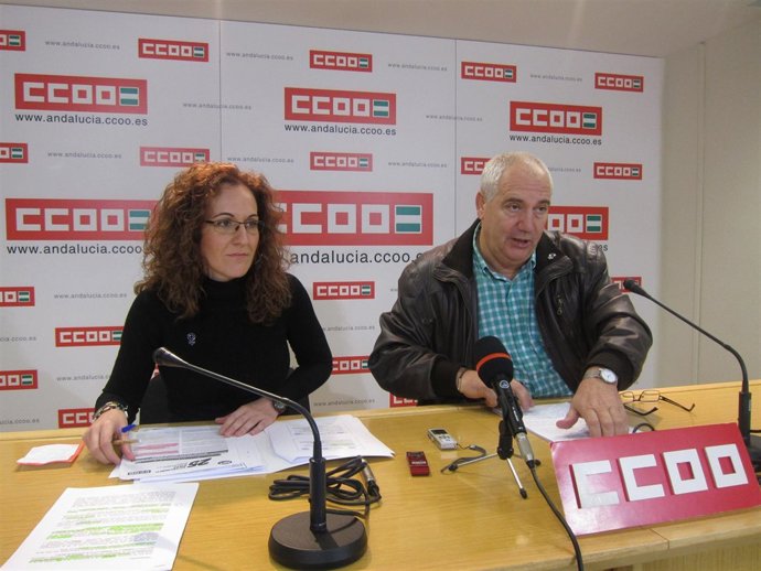 Francisco Carbonero, Y Secretaria De Empleo De CCOO-A, Nuria López