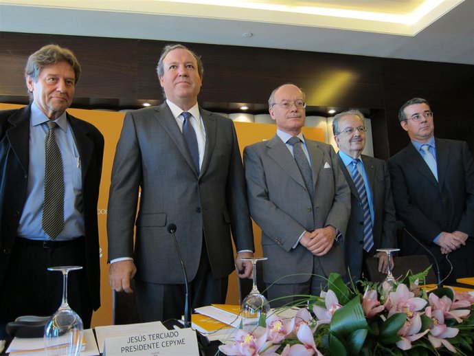 Presidente De Cepyme, Jesús Terciado, En La Presentación De Un Libro Del IEE