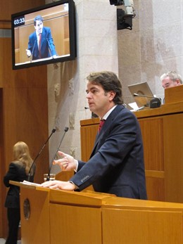 El Portavoz Del Gobierno De Aragón, Roberto Bermúdez De Castro, En Las Cortes