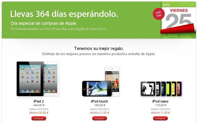 'Black Friday' De Apple